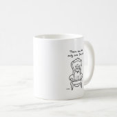 Die Katze ist die Königin Kaffeetasse (VorderseiteRechts)