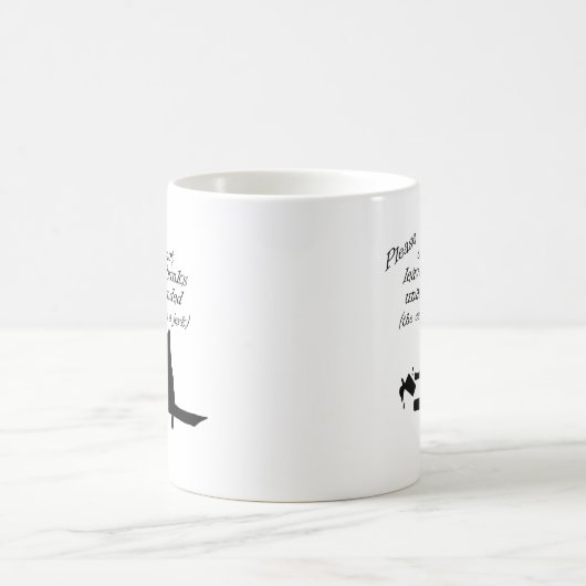 Die Katze ist ein Jerk Kaffeetasse (Mittel)