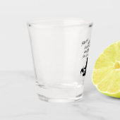 Die Katze ist ein Jerk Schnapsglas (Links)