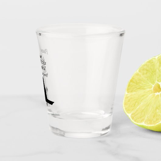 Die Katze ist ein Jerk Schnapsglas (Rechts)