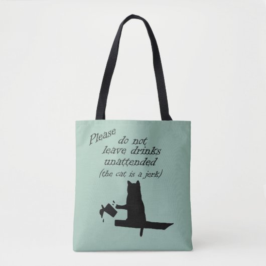 Die Katze ist ein Jerk Tasche (Vorderseite)