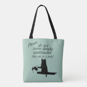 Die Katze ist ein Jerk Tasche (Rückseite)