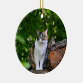 Die Katze Keramik Ornament (Rechts)