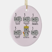 Die Katze Keramik Ornament (Rechts)