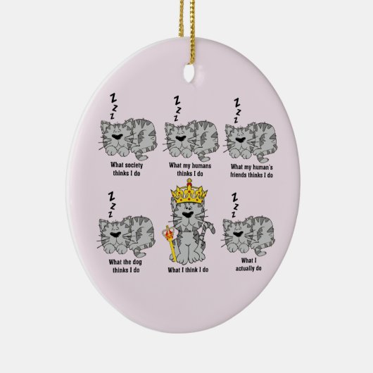 Die Katze Keramik Ornament (Rechts)