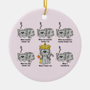 Die Katze Keramik Ornament