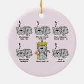 Die Katze Keramik Ornament (Hinten)