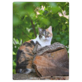 Die Katze Klemmbrett (Rückseite)