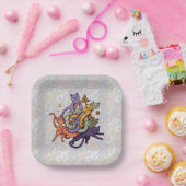 Die Katze-Konstellation Pappteller (Party)