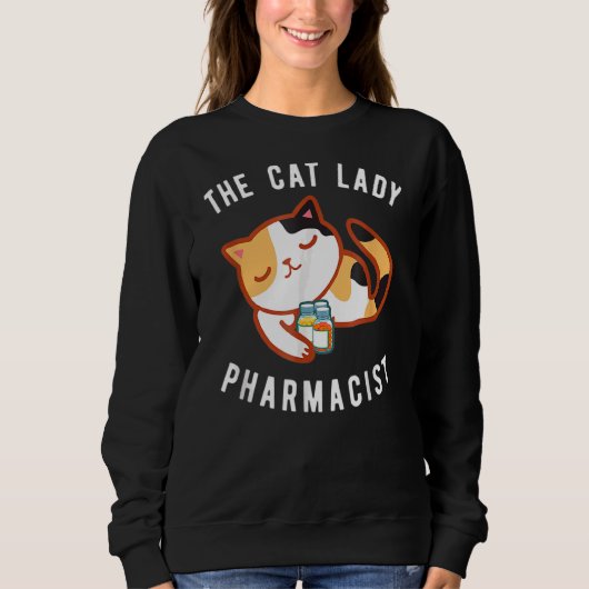Die Katze, Lady Apotheker Kitten Cat Sweatshirt (Vorderseite)