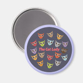 Die Katze Lady Magnet (Vorderseite/Rückseite)