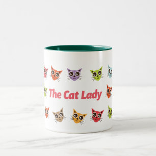Die Katze Lady Zweifarbige Tasse