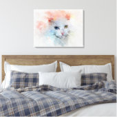Die Katze Leinwanddruck (Insitu (Schlafzimmer))