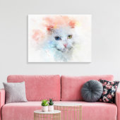 Die Katze Leinwanddruck (Insitu (Wohnzimmer))