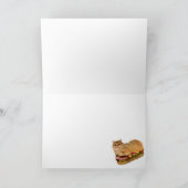 Die Katze-Loaf-Sandwichkarte Dankeskarte (Innenseite)