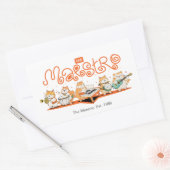 Die Katze Maestro Rechteckiger Aufkleber (Umschlag)