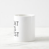 Die Katze mag mich Kaffeetasse (Mittel)