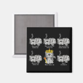 Die Katze Magnet (Vorderseite/Rückseite)