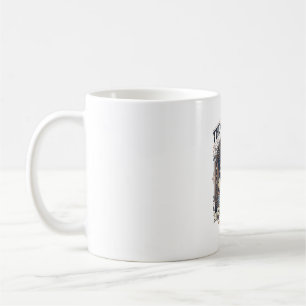 Die Katze Mond Katze Tarot Karte Major Arcana Vint Kaffeetasse