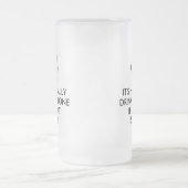 Die Katze nicht allein ist zu trinken Mattglas Bierglas (Mittel)