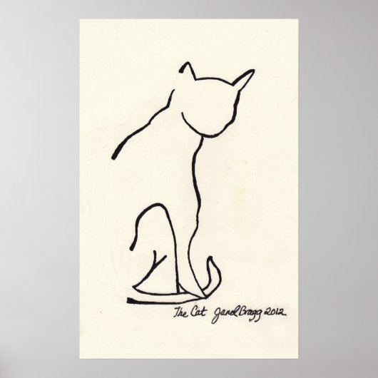 Die Katze Poster (Vorne)