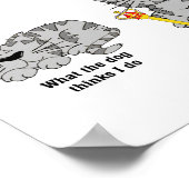 Die Katze Poster (Ecke)