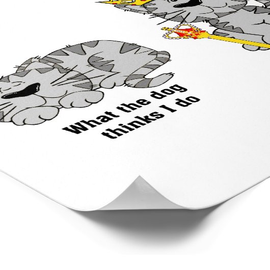 Die Katze Poster (Ecke)