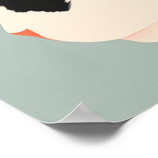 Die Katze Poster (Ecke)