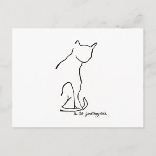 Die Katze Postkarte