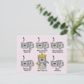 Die Katze Postkarte (Stehend Vorderseite)