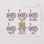 Die Katze Postkarte (Vorderseite)