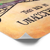 Die Katze Prinzessin und das Pea Poster (Ecke)