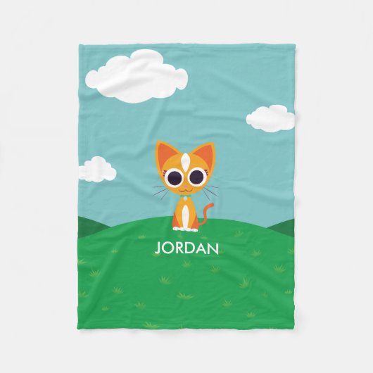 Die Katze reinigen Fleecedecke (Vorderseite)