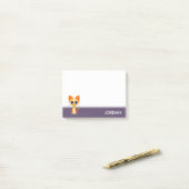 Die Katze reinigen Post-it Klebezettel (Auf Schreibtisch)