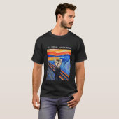 Die Katze schreit, Edvard Munch. Mammut T-Shirt (Vorne ganz)