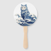 Die Katze schwindet von Kanagawa Fächer (Vorderseite)