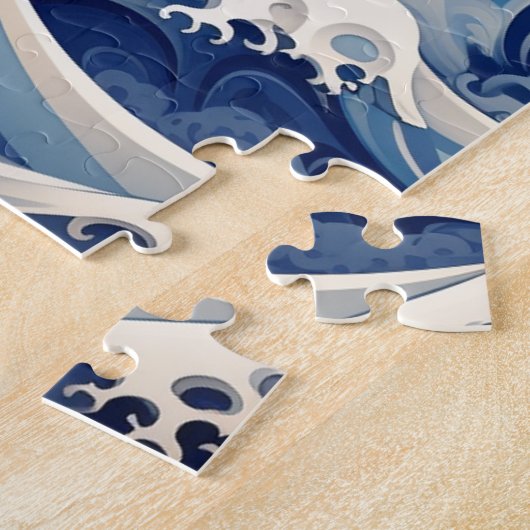 Die Katze schwindet von Kanagawa Puzzle (Seite)