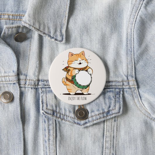 Die Katze spielt das Trost Button (Beispiel)