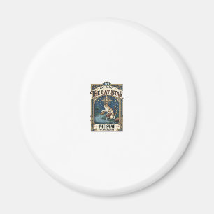 Die Katze Stern Katze Tarot Karte Major Arcana Vin Magnet