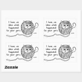 Die Katze stiehlt dein Garn - Funny Cat Stickers (Blatt)