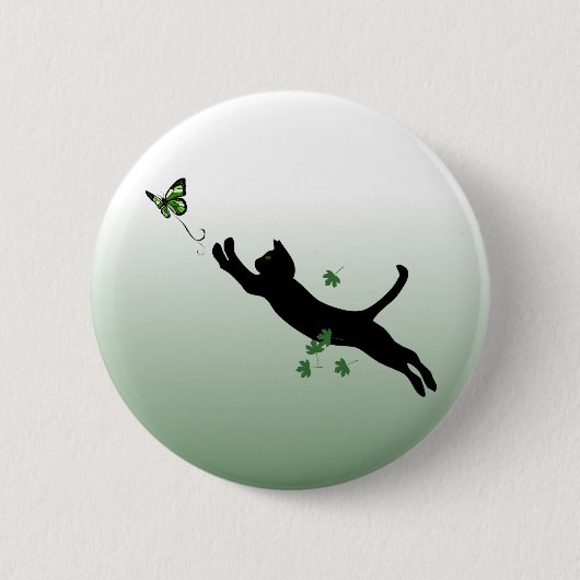Die Katze u. der Schmetterling Button (Vorderseite)