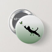 Die Katze u. der Schmetterling Button (Vorne & Hinten)