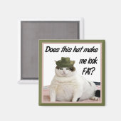 Die Katze und das Hutmagnet Magnet (Vorderseite/Rückseite)
