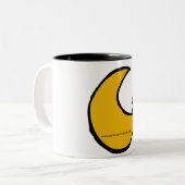Die Katze und der Mond Zweifarbige Tasse (Vorderseite Links)