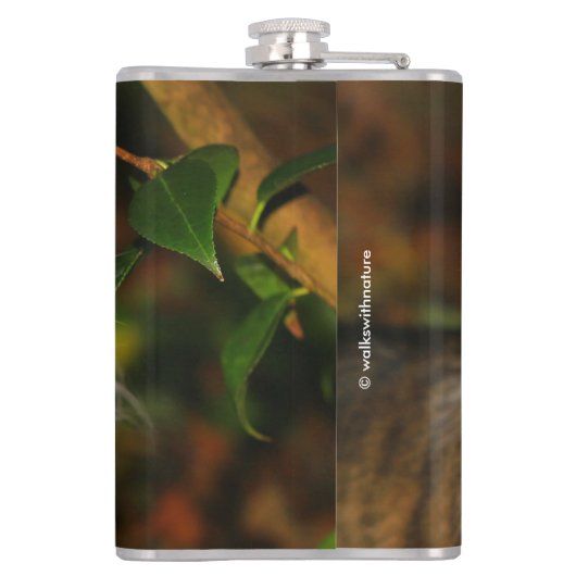 Die Katze und die Kamelie Flachmann (Rückseite)