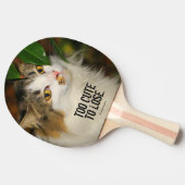 Die Katze und die Kamelie Tischtennis Schläger (Seitenansicht)