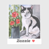 Die Katze und die Pupien Aufkleber (Blatt)