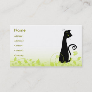 Die Katze Visitenkarte