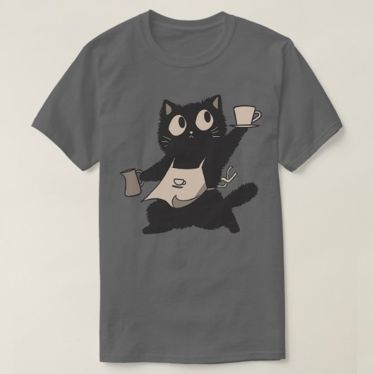 Die Katze von Barista T-Shirt (Design vorne)