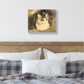 Die Katze (von Gwen John) Leinwanddruck (Insitu (Schlafzimmer))